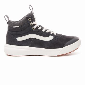 Damske Surf Topanky Vans Wool Ultrarange Hi Mte Asphalt VA02RFLIX